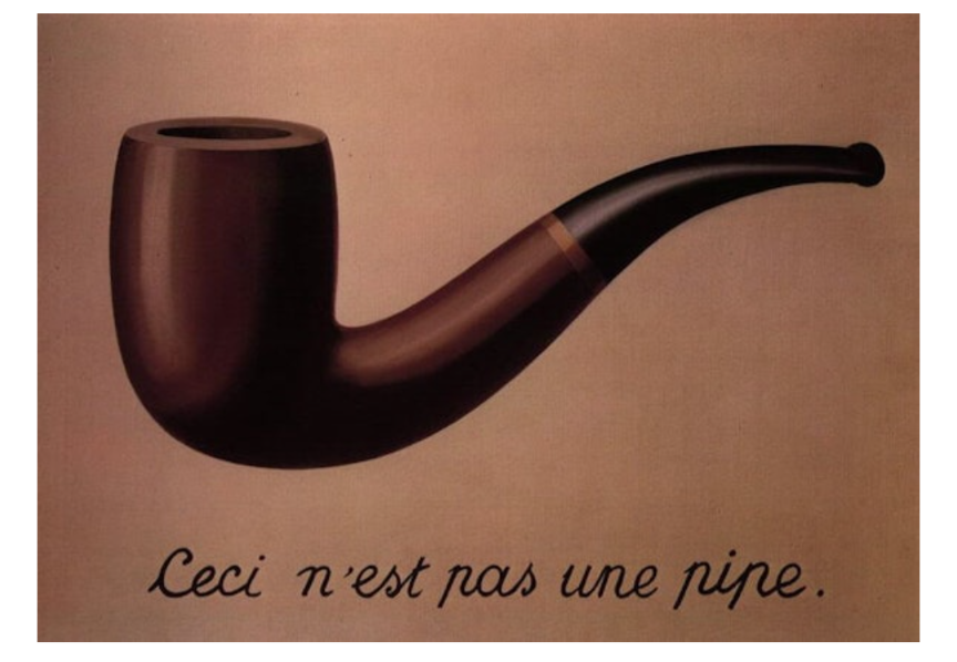マグリットの「イメージの裏切り」