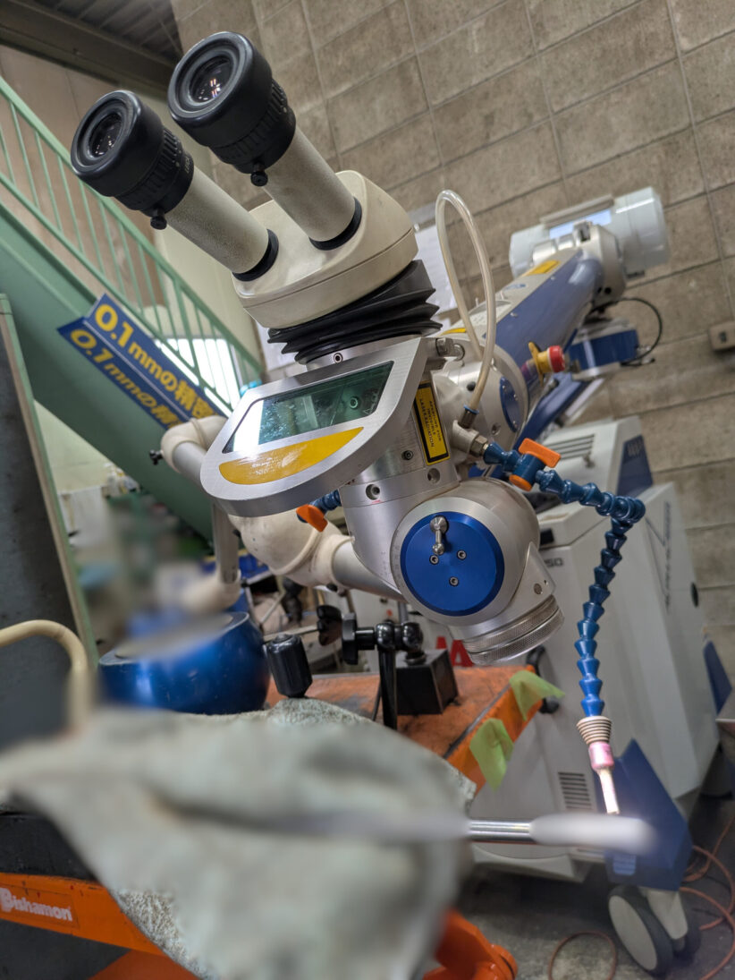 SUS304パイプをレーザー溶接で接合